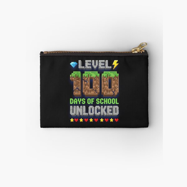 Item preview, Level 100 Days of School Unlocked – Gamer Pixel School Design designed and sold by MCdsgns.