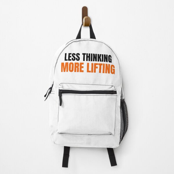 Item preview, Less Thinking More Lifting – Funny Gym Motivation Shirt designed and sold by TheTrueMood.