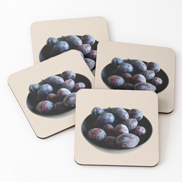 Item preview, Still life with plums in a bowl original artwork designed and sold by paragonDesign28.