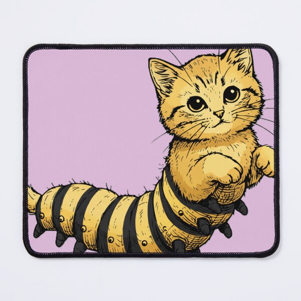 Item preview, Caterpillar Cat – Cute but Unsettling designed and sold by Pickled Poppies .