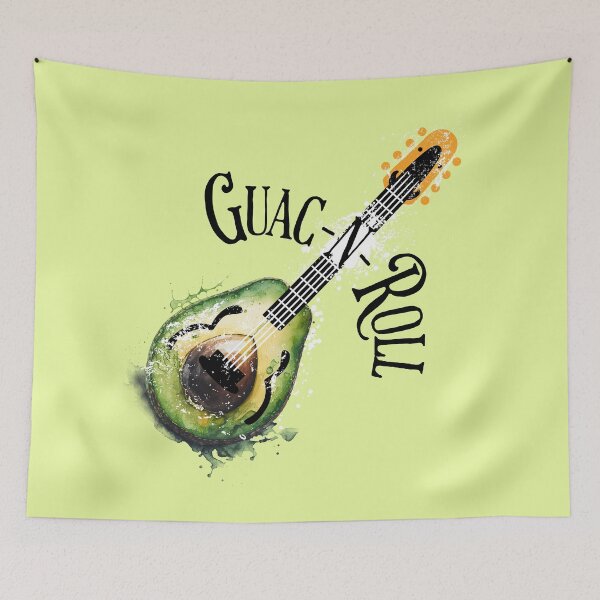 Item preview, Guac -n- Roll Funny Food designed and sold by Sachie's Studio.