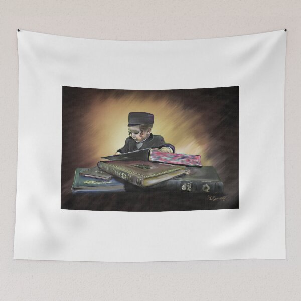 Item preview, Jewish Boy Learning Torah - Inspiring Jewish Painting designed and sold by Greenwald Gallery.