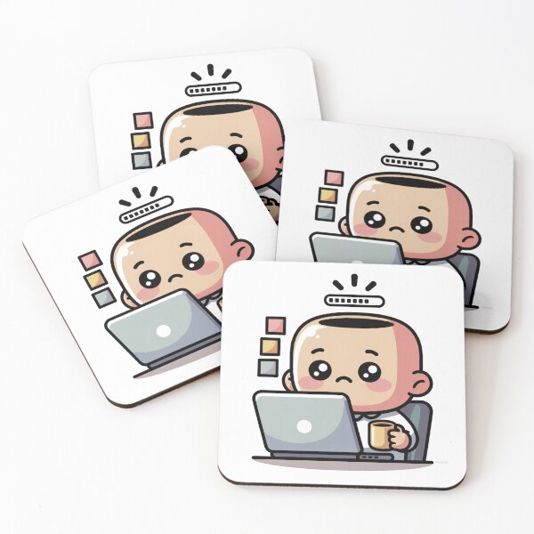 Item preview,  Kawaii Office Worker Brain Loading designed and sold by McVrax.