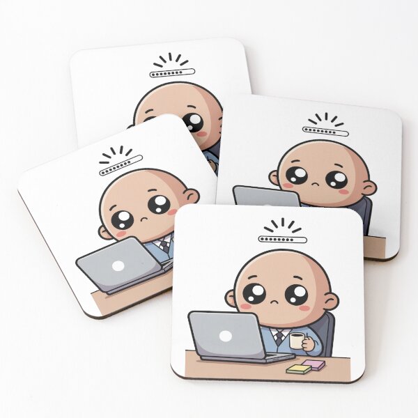 Item preview,  Kawaii Office Worker Brain Loading designed and sold by McVrax.