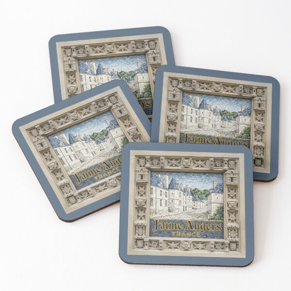 Item preview, J’aime Angers France – Renaissance Stone Frame Mosaic designed and sold by FrancophileFun.
