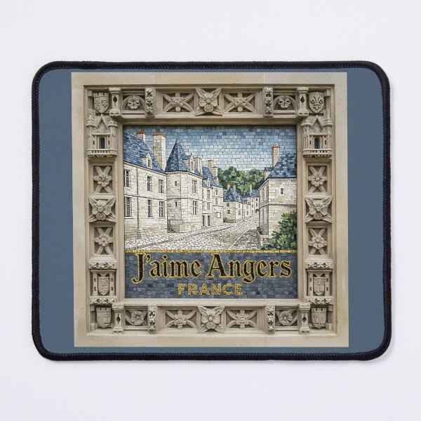 Item preview, J’aime Angers France – Renaissance Stone Frame Mosaic designed and sold by FrancophileFun.