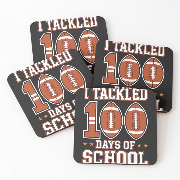 Item preview, I Tackled 100 Days of School – Football Sports Design designed and sold by MCdsgns.