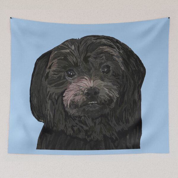 Item preview, Schnoodle Dog Portrait designed and sold by BlueCava.