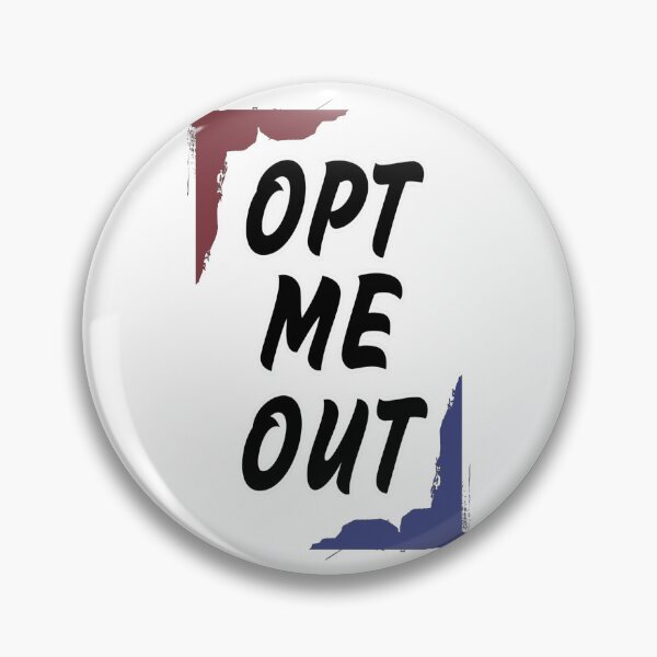 Artikelvorschau, Opt me out, gegen den Strom, blau rot entworfen und verkauft von LiskoDesign.