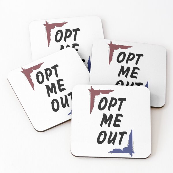 Item preview, Opt me out, against the current, blue red designed and sold by LiskoDesign.
