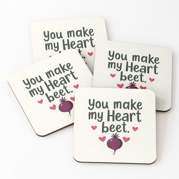 Item preview, You Make My Heart Beet - Cute Vegetable Food Pun designed and sold by Wear2Transform.