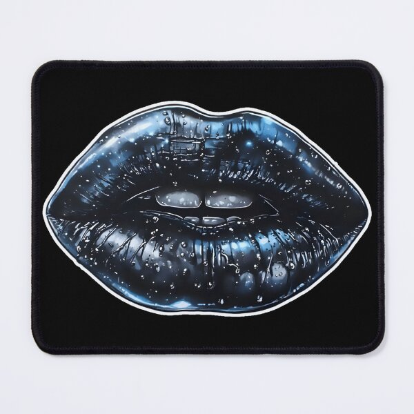 Item preview, Midnight Blue Lips – Glossy Pop art designed and sold by Neer arts.