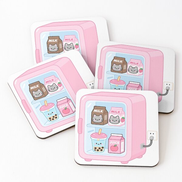 Item preview, Pink Mini Fridge of Kawaii Delights designed and sold by Kimicute.
