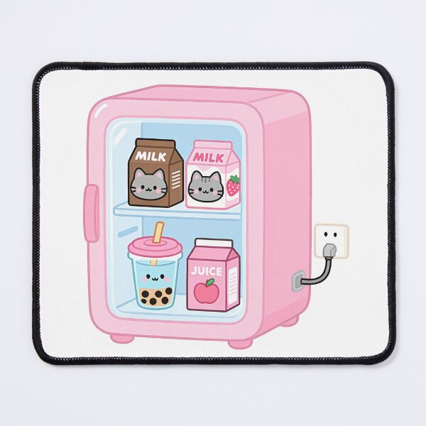 Item preview, Pink Mini Fridge of Kawaii Delights designed and sold by Kimicute.