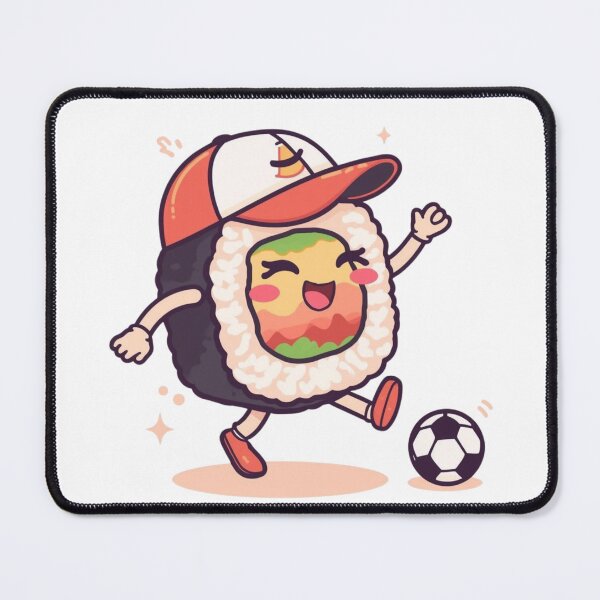 Item preview, Kawaii Footballer Sushi - California Roll Goalscorer designed and sold by CoolKawaï.