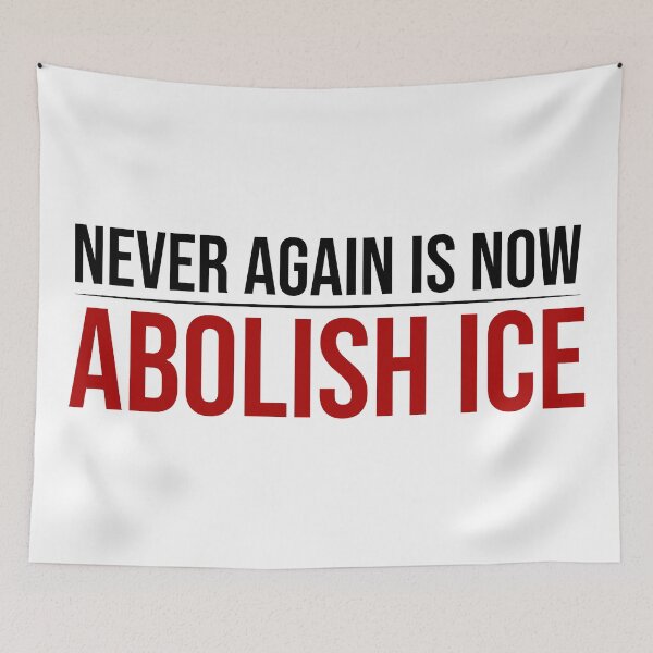 Item preview, Never Again Is Now -- Abolish ICE designed and sold by Balerion6.
