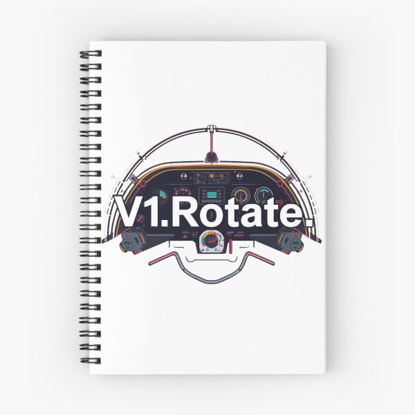 Item preview, V1 Rotate Pilot Slang Diseño de cabina de aviación. designed and sold by LunaPrintCo.