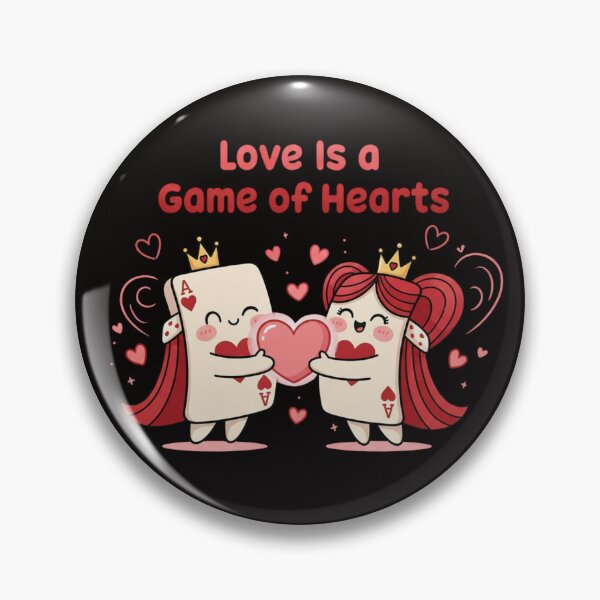 Item preview, Love Is a Game of Hearts – Playful Valentine Card Design designed and sold by LaurannaDesign.