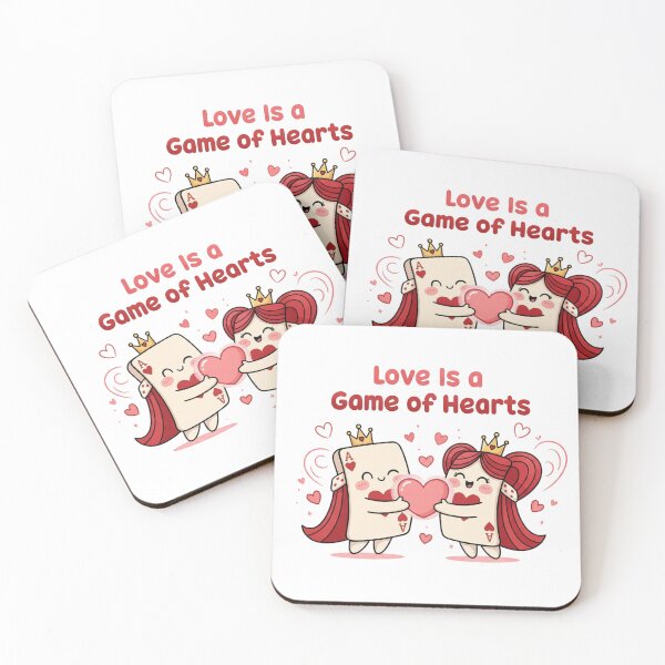 Item preview, Love Is a Game of Hearts – Playful Valentine Card Design designed and sold by LaurannaDesign.