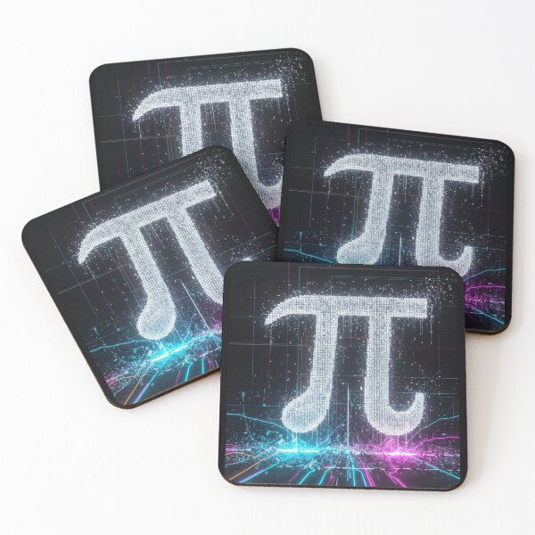 Item preview, Cyberpunk Glitch Pi Day - Futuristic Neon Mathematical Art designed and sold by Design_Your_Day.
