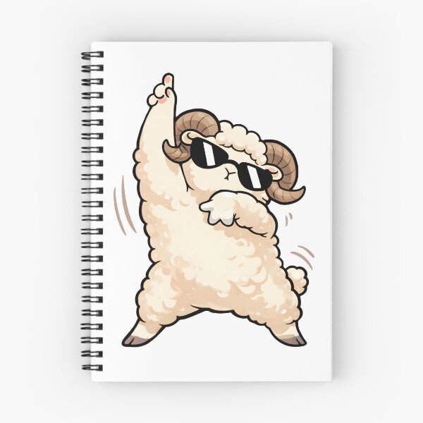 Item preview, Dancing Ram With Sunglasses – Funny Sheep Meme designed and sold by Senkov.