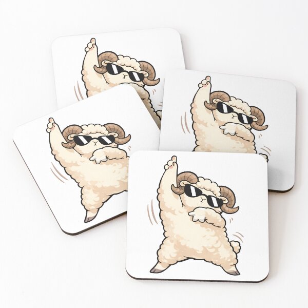 Item preview, Dancing Ram With Sunglasses – Funny Sheep Meme designed and sold by Senkov.