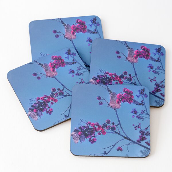 Item preview, Bunches of rowan against the blue winter sky designed and sold by Enerjetal.