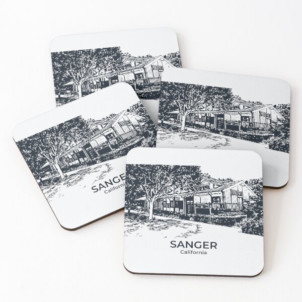 Artikelvorschau, Sanger - Kalifornien entworfen und verkauft von Lakeric Cityscapes.