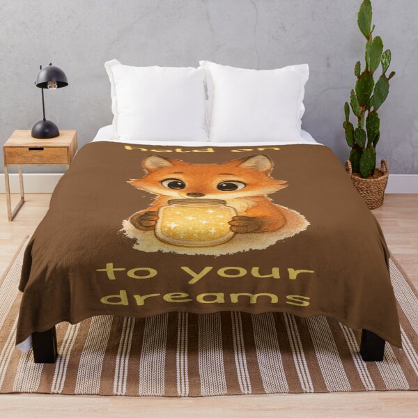 Item preview, Hold On To Your Dreams Watercolor Fox designed and sold by BigBlueArt.