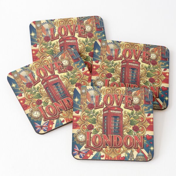 Item preview, Ornate Red Telephone Box Love London Vintage Art designed and sold by DGtaLrtcom.