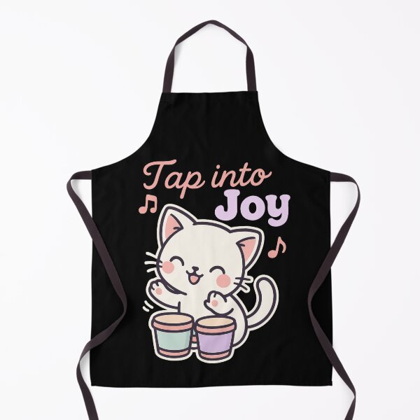 Item preview, Tap Into Joy Cat Shirt – Happy Cozy Cat Illustration designed and sold by WhiskerlyGfx.