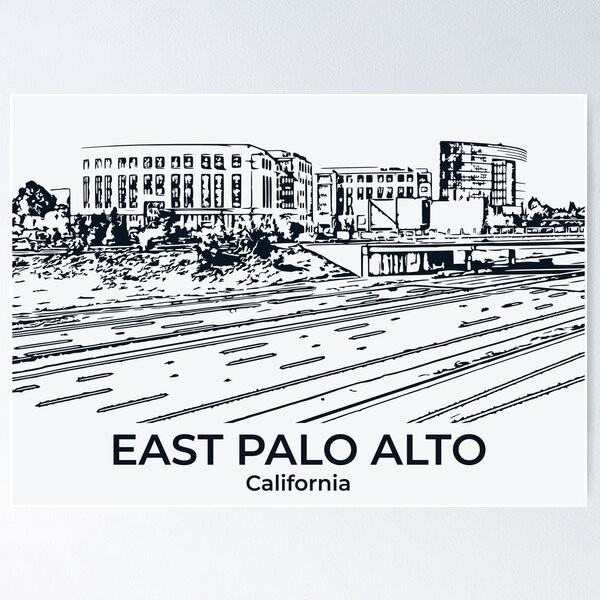 Item preview, East Palo Alto - California designed and sold by Lakeric Cityscapes.