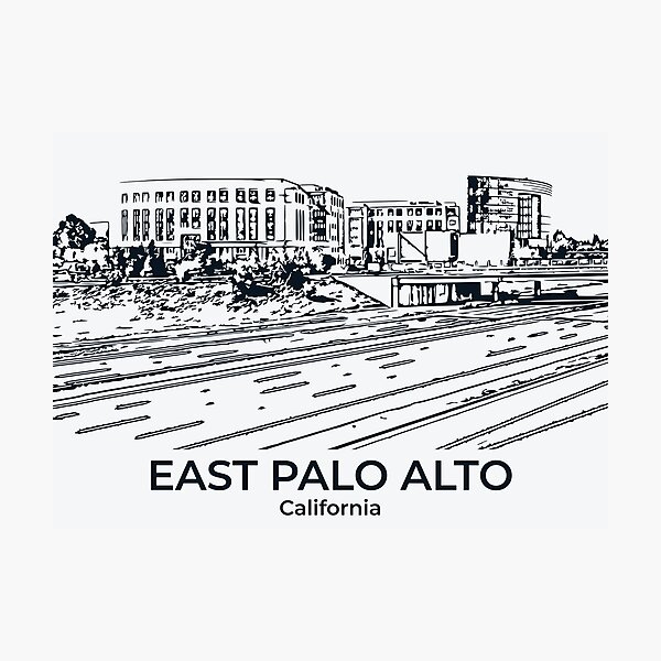 Item preview, East Palo Alto - California designed and sold by Lakeric Cityscapes.