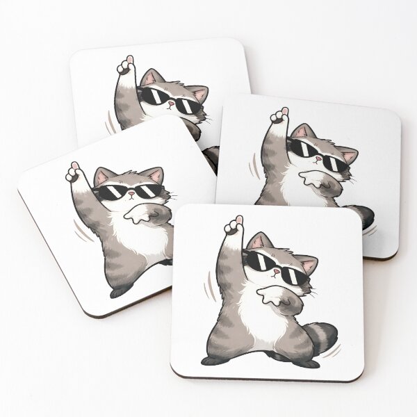 Item preview, Meme divertido de mapache con gafas de sol designed and sold by Senkov.