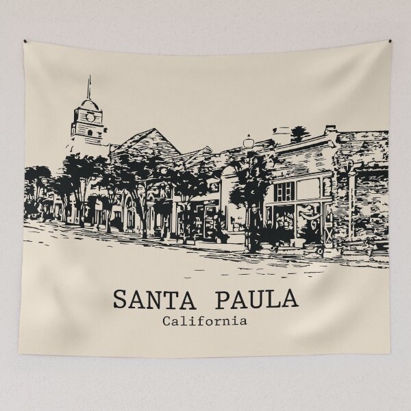 Item preview, Santa Paula - California designed and sold by Lakeric Cityscapes.