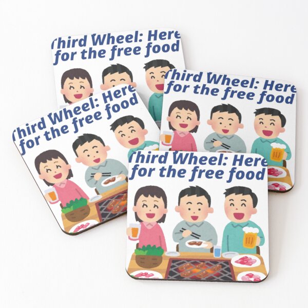 Item preview, I'm Only Here for the Food - Funny Single Friend Quote designed and sold by PhantomArtStore.