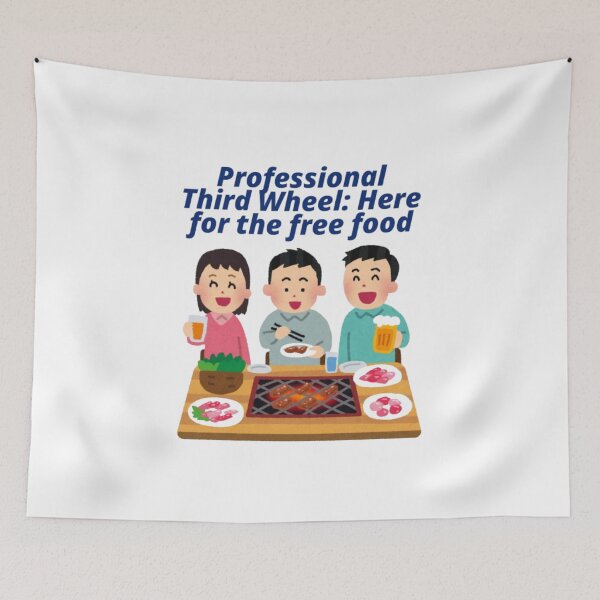 Item preview, I'm Only Here for the Food - Funny Single Friend Quote designed and sold by PhantomArtStore.