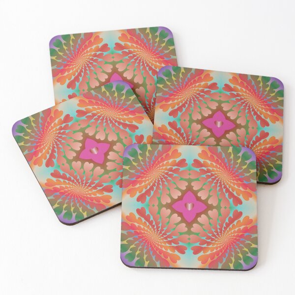 Item preview, Multicolor Heart Bloom: Infinite Love Vibration designed and sold by OIL Pattern Design .