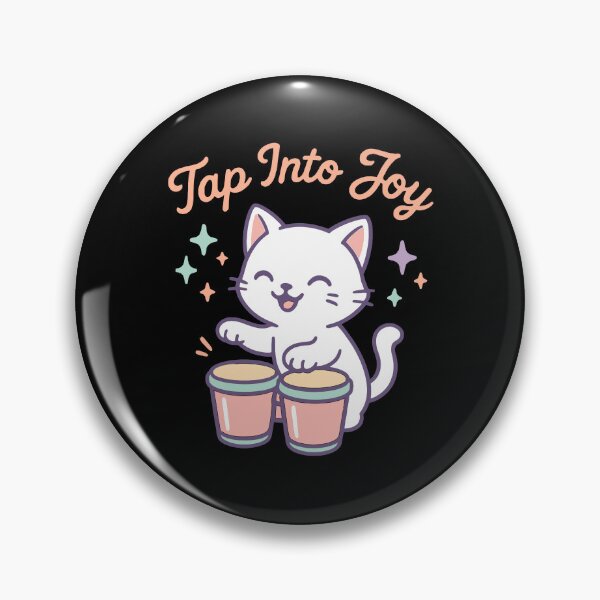 Item preview, Tap Into Joy Cat Graphic Shirt – Soft Positive Cat Art designed and sold by WhiskerlyGfx.