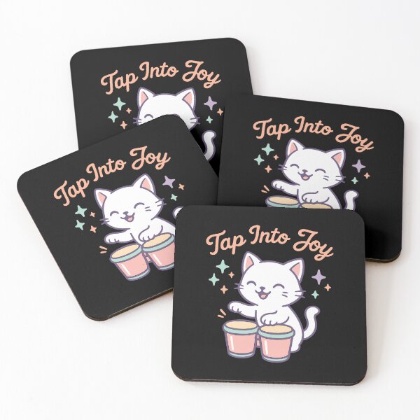Item preview, Tap Into Joy Cat Graphic Shirt – Soft Positive Cat Art designed and sold by WhiskerlyGfx.