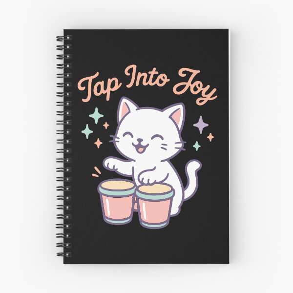 Item preview, Tap Into Joy Cat Graphic Shirt – Soft Positive Cat Art designed and sold by WhiskerlyGfx.
