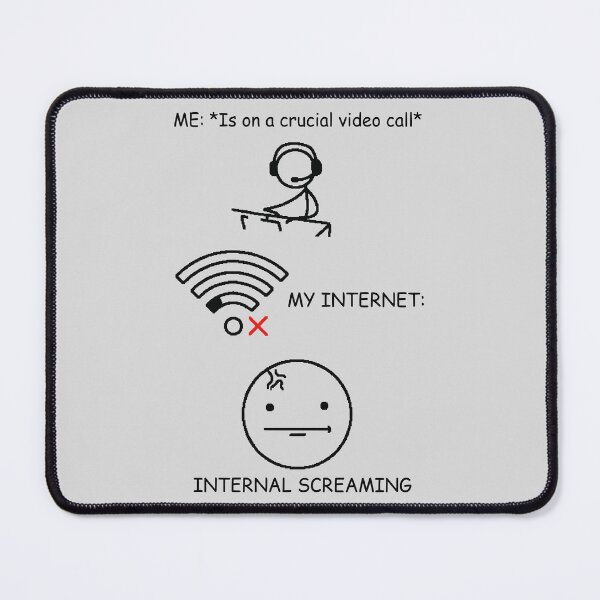 Item preview, Funny Internal Screaming Crucial Video Call Meme designed and sold by WAMTEES.