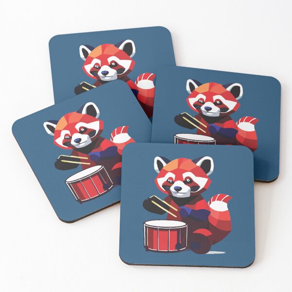 Item preview, musical red panda mosaic designed and sold by designmari.