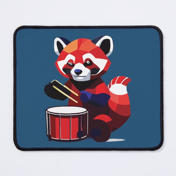 Item preview, musical red panda mosaic designed and sold by designmari.