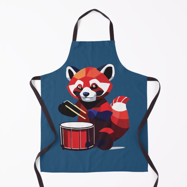 Item preview, musical red panda mosaic designed and sold by designmari.