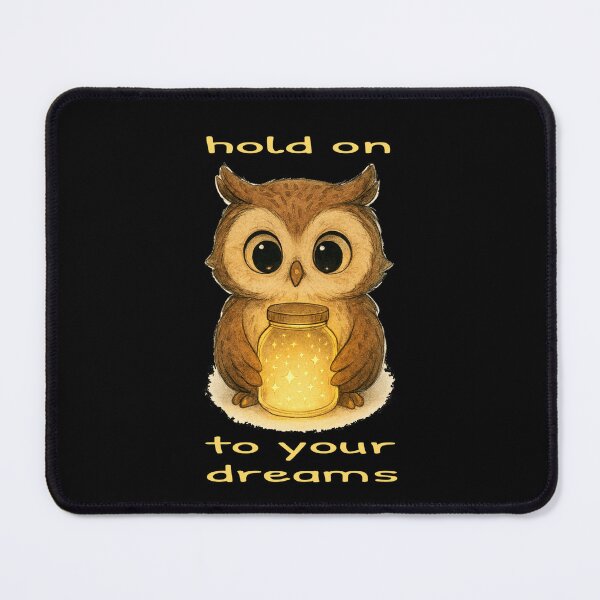 Item preview, Hold On To Your Dreams Owl Star Jar designed and sold by BigBlueArt.