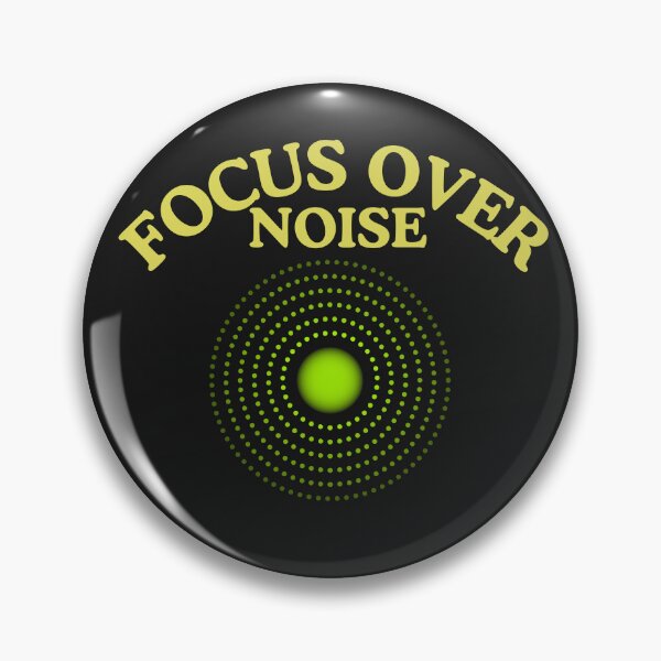 Item preview, Focus Over Noise Quote Shirt – Minimal Target Design for Clarity and Discipline designed and sold by AdicretorDesign.