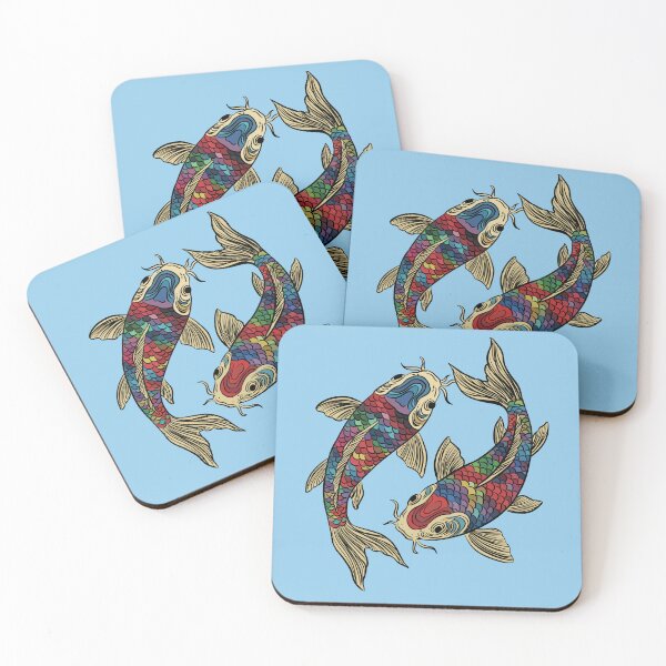 Item preview, Colorful Koi Fish | Traditional Japanese Inspired Illustration designed and sold by MartynaKanik.