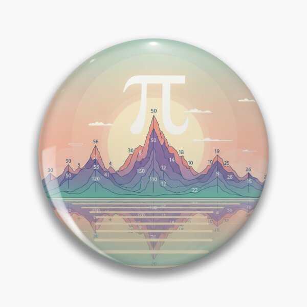 Item preview, Hidden Pi Number Landscape - Aesthetic Mathematical Data Art designed and sold by Design_Your_Day.