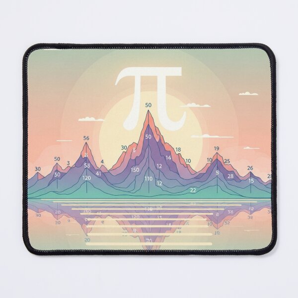 Item preview, Hidden Pi Number Landscape - Aesthetic Mathematical Data Art designed and sold by Design_Your_Day.